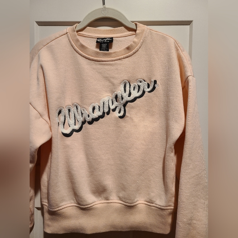 Small Retro Wrangler Sweatshirt Pink